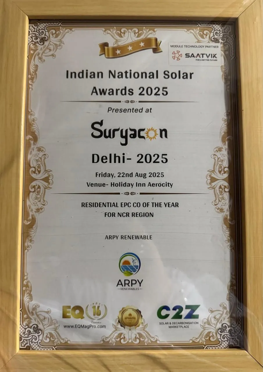 Indian National Solar Awards 2025 — ARPY Renewables